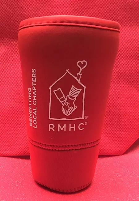 Red RMHC koozie
