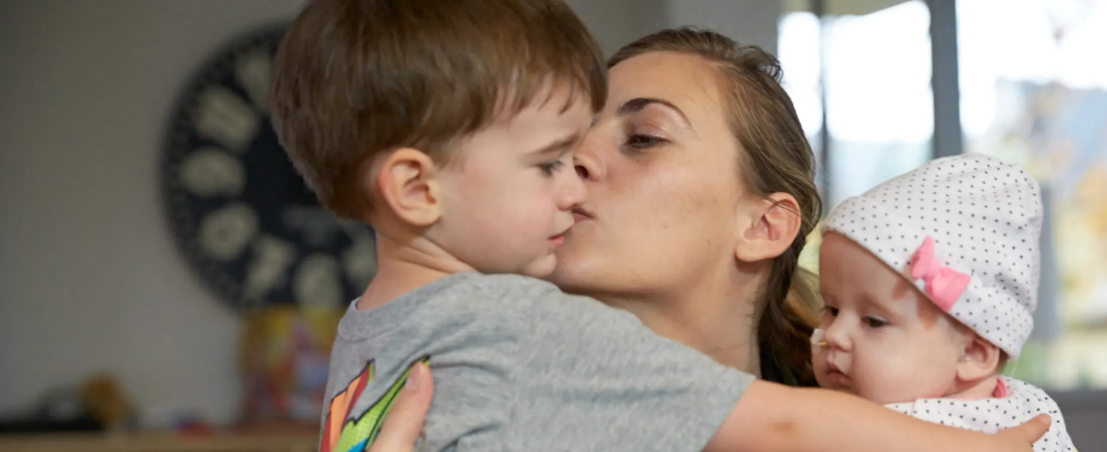 Mother with children